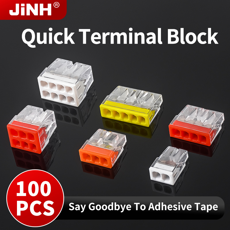 Push Fit Connector - Набор мини-коннекторов JINH, 100 шт., быстрозажимные,