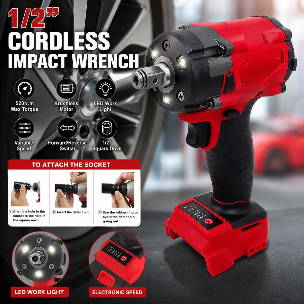 Milwaukee Drill M18 Fuel - Ударный гайковерт M18 Fuel 1/2 дюйма