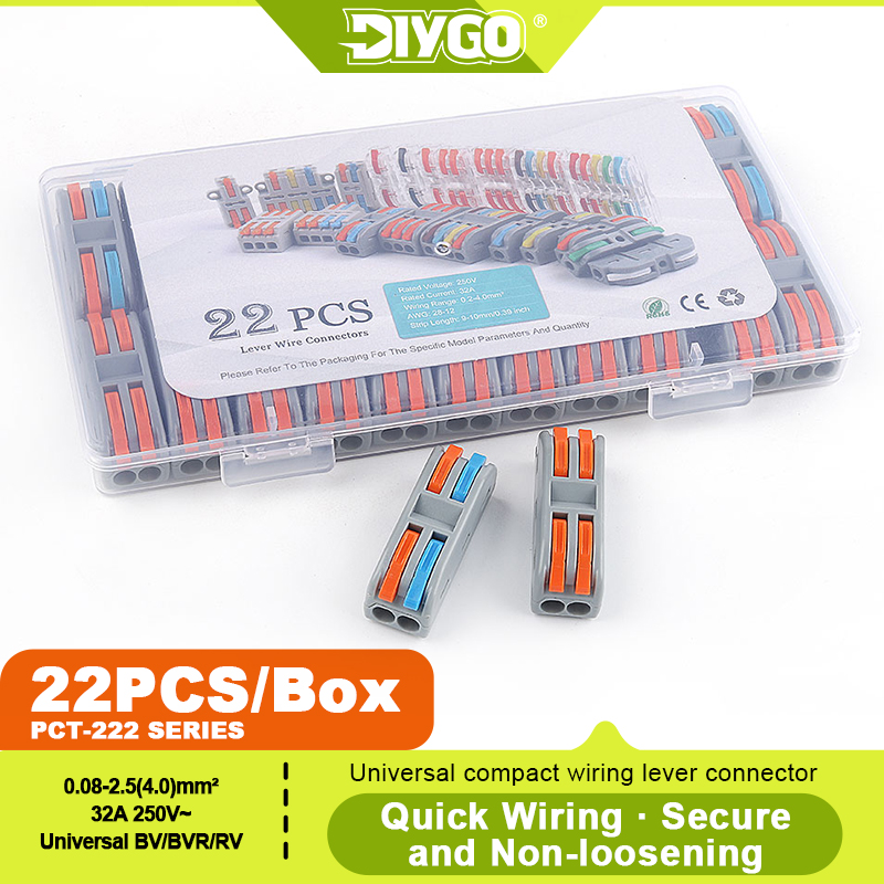 Push Fit Connector - Набор быстрозажимных клемм DIY GO 22