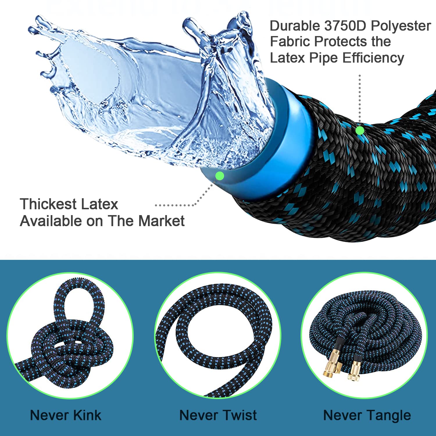 Расширяемый садовый шланг длин – обзор и цена Flexible Hose Braided